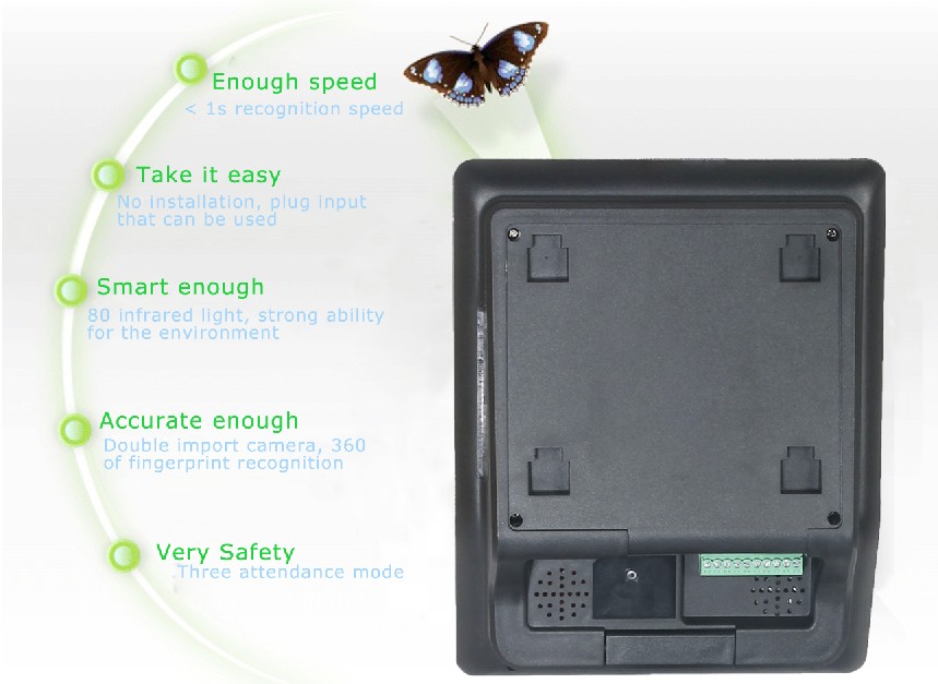 Face time Attendance&Access control with fringerprint scanner  for time tracking